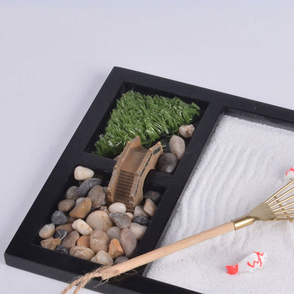 Mythstone Koi Fish Small Bridge Calm Peace Meditation Zen Garden Decoration