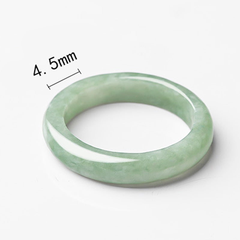 Anillo de prosperidad y abundancia de jade natural Mythstone 