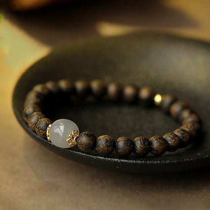 Mythstone Agarwood Jade Strength Calm Bracelet