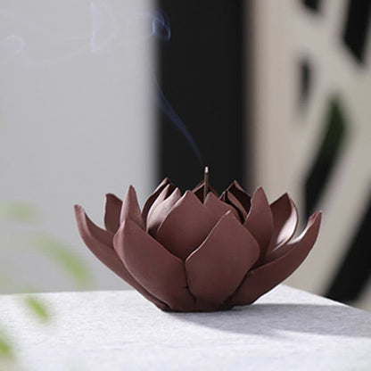 Mythstone Tibetan Lotus Positive Peace Incense Burner Decoration