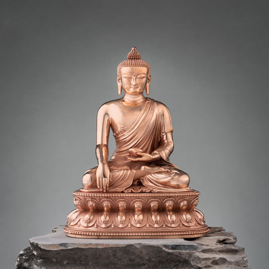 Mythstone Gautama Shakyamuni Buddha Figurine Serenity Copper Statue Home Decoration