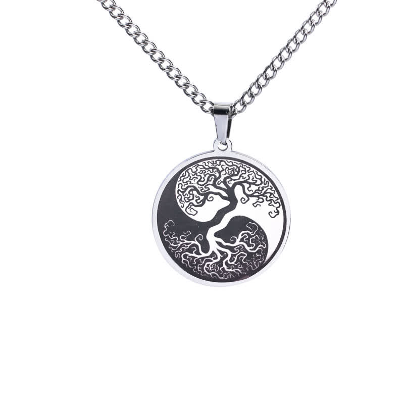 Mythstone The Tree of Life Titanium Steel Connection Necklace Pendant