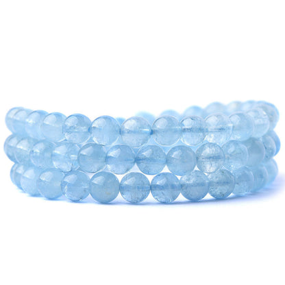 Mythstone Natural Aquamarine Peace Healing Bracelet