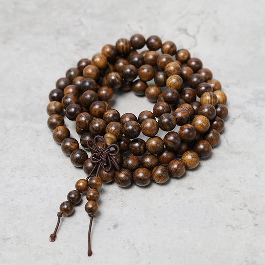 Mythstone 108 Mala Beads Bracelet Prayer Meditation Sandalwood Elastic