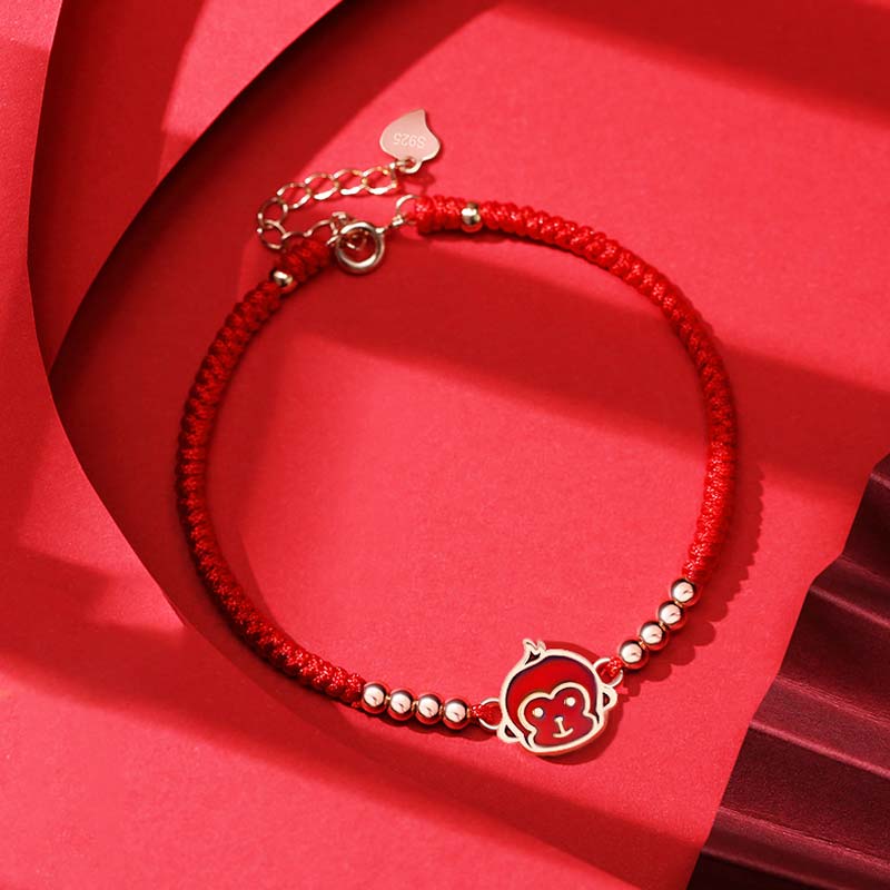 MythStone 12 Chinese Zodiac Lucky Red String Bracelet