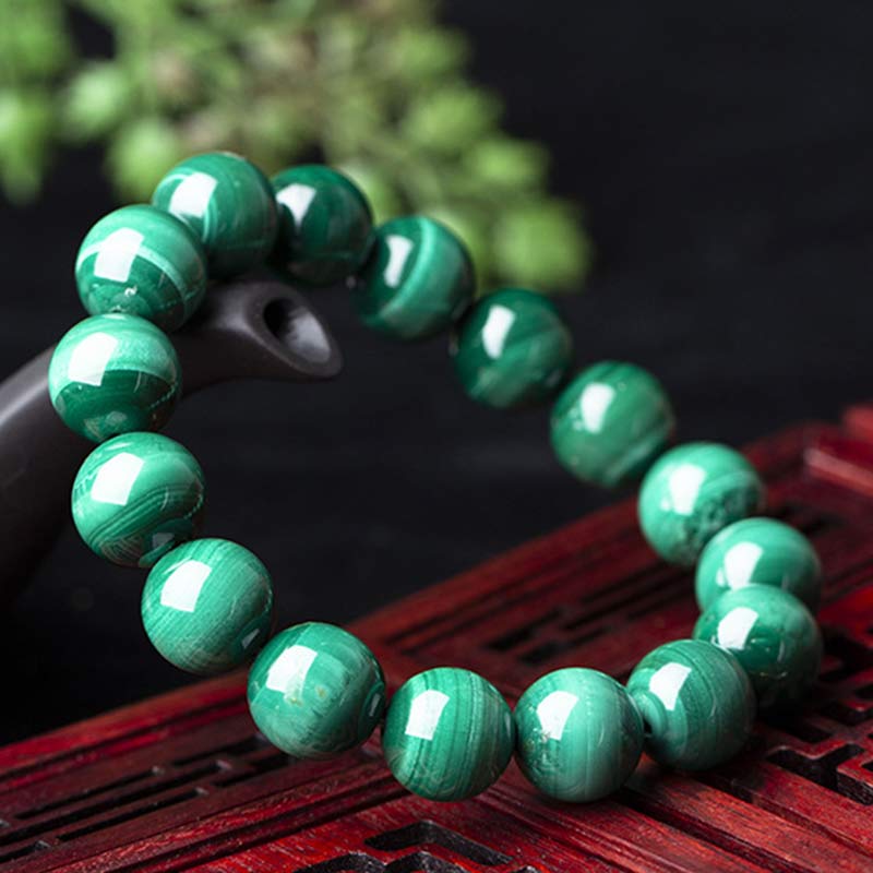 Mytthstone Natural Malachite Protection Calmness Bracelet