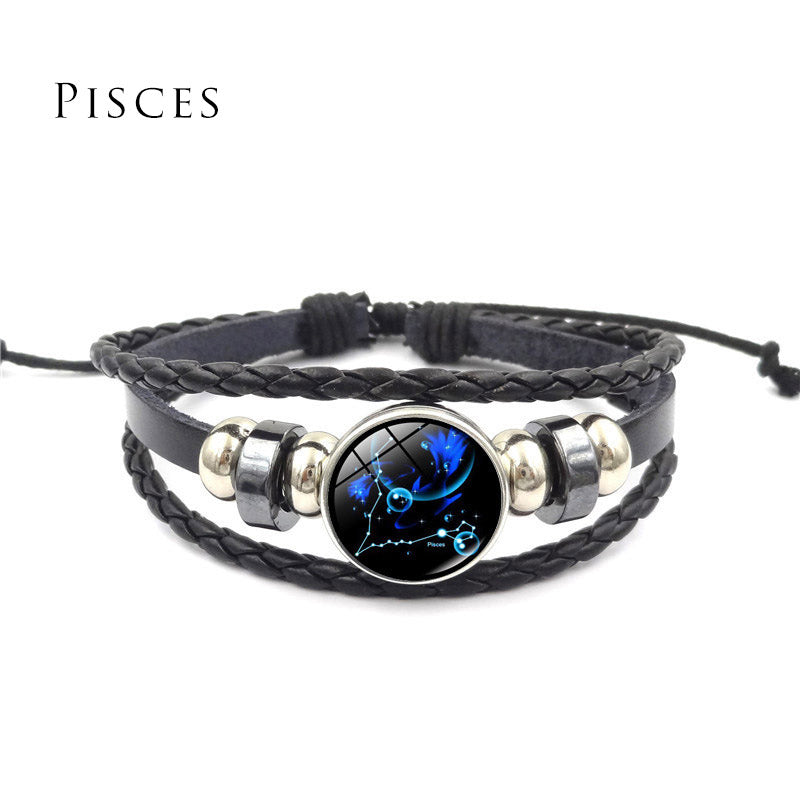 Mythstone 12 Constellations of the Zodiac Moon Protection Bracelet