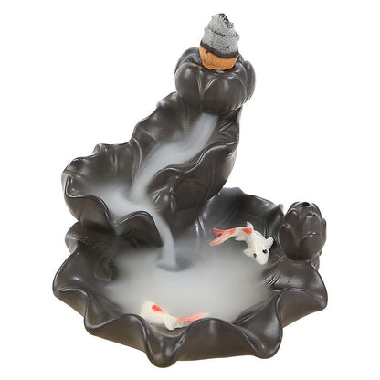 Mythstone Koi Fish Lucky Incense Burner Decoration