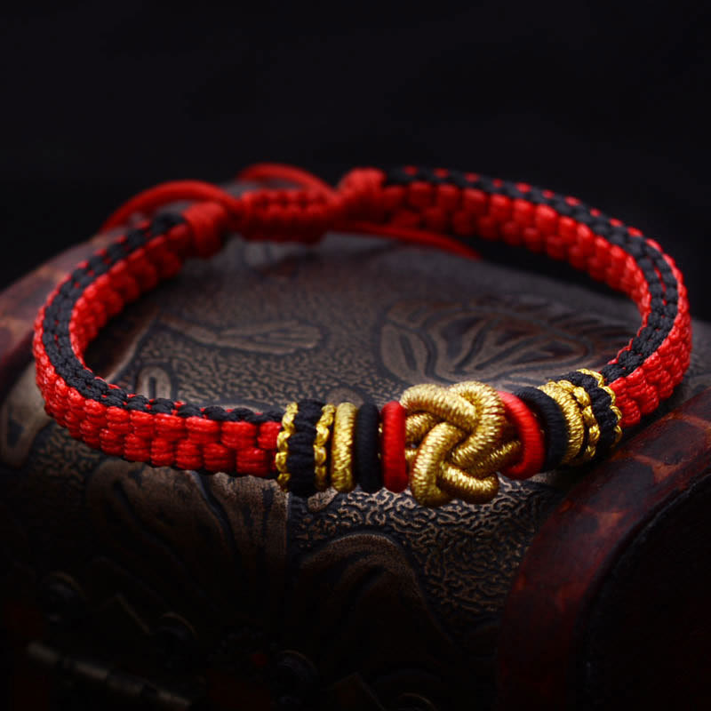 Mythstone Colorful Rope True Love Knot Luck Handmade Bracelet