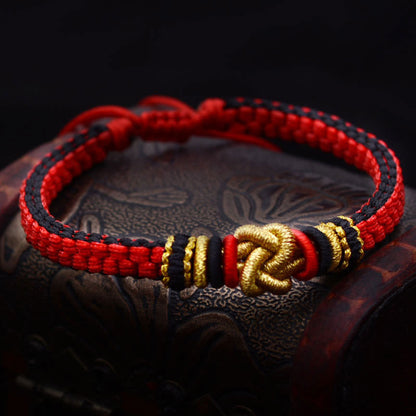 Mythstone Colorful Rope True Love Knot Luck Handmade Bracelet