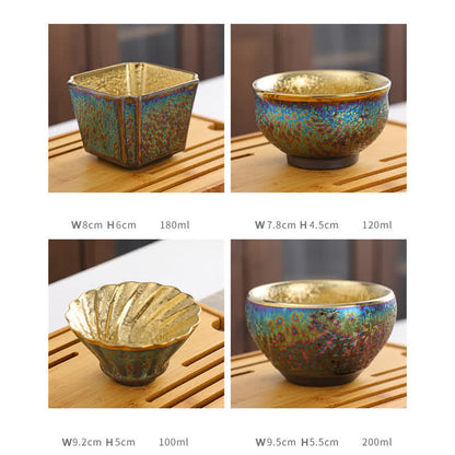 Mythstone Colorful Ceramic Teacup Tea Cups