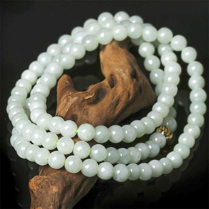 Pulsera Mala de la suerte con 108 cuentas de jade