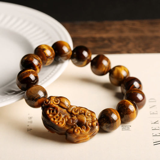 Mythstone Natural Tiger Eye Wealth Bracelet