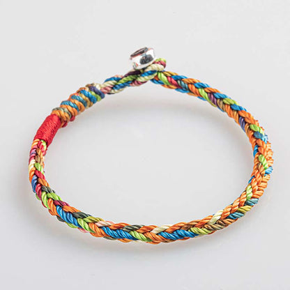 Mythstones "May you be healthy and happy" Lucky Multicolored Bracelet