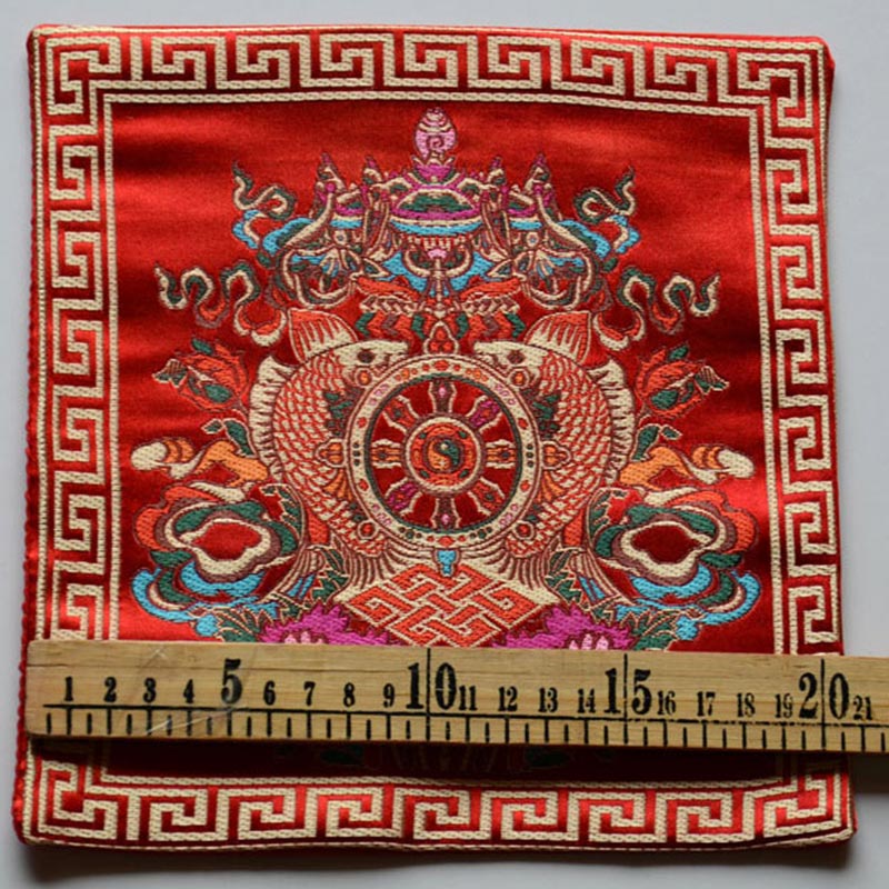 Mythstone Prayer Altar Mat Healing Meditation Vajra Auspicious Symbols