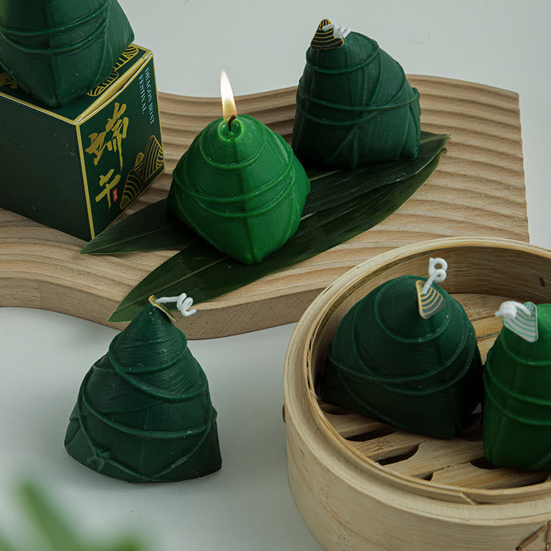 Mythstone Dragon Boat Festival Zongzi Pattern Scented Candle Gift For Family Friends