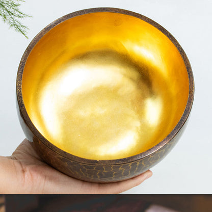 Mythstone Tibetan Meditation Sound Bowl Handcrafted Healing Yoga Mindfulness Singing Bowl Set