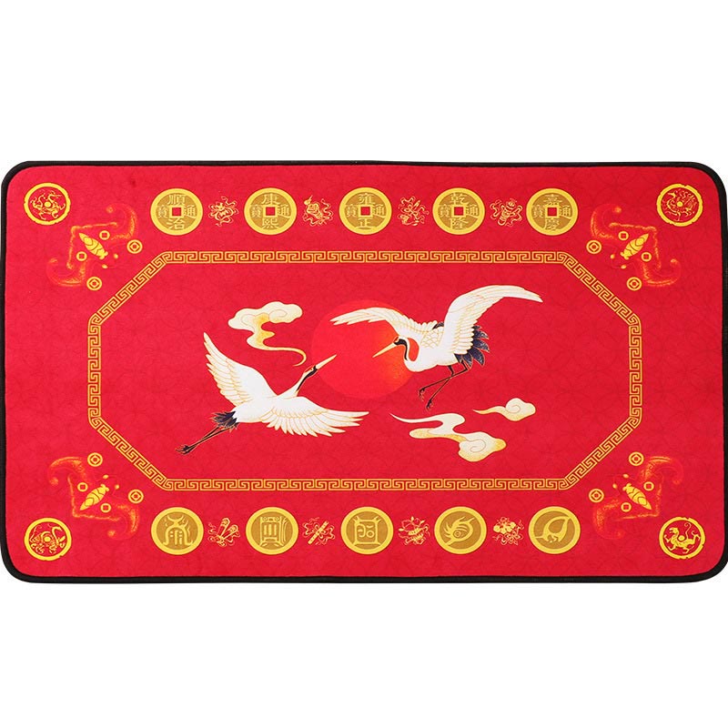 Mythstone Five Elements Lucky Crane Gourd Kirin Dragon Axe Nine Koi Fish Non-slip Foot Pad Doormat