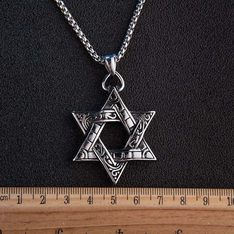 Mythstone Star of David Protection Necklace Pendant