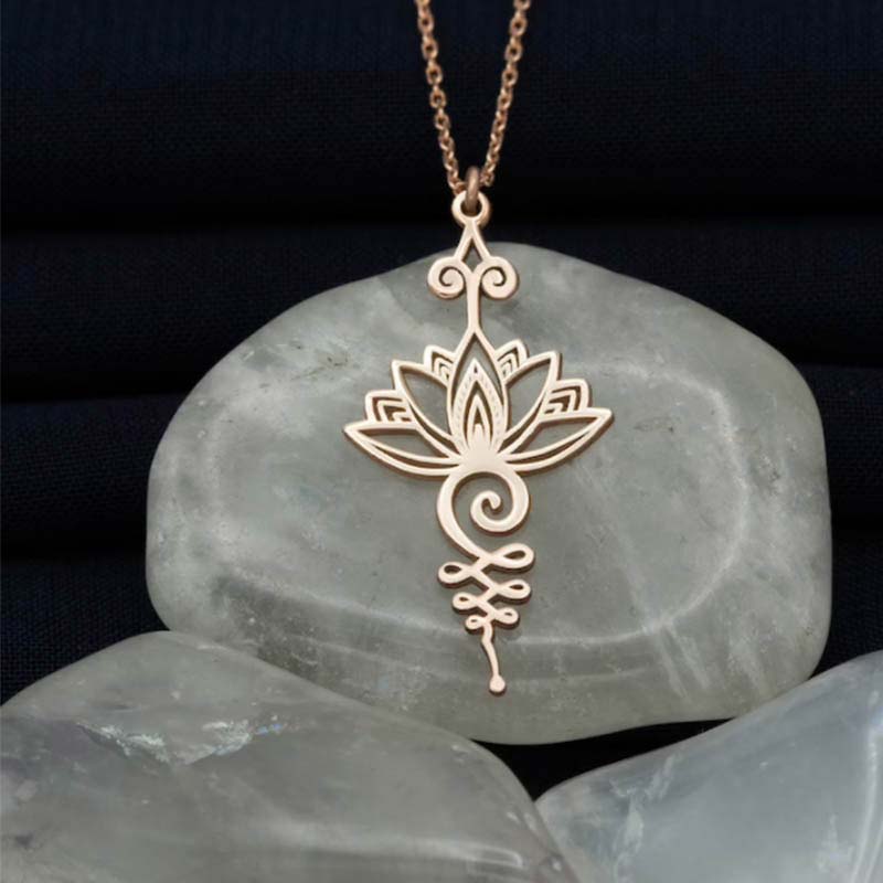 Mythstone Lotus Luck Wealth Necklace Pendant