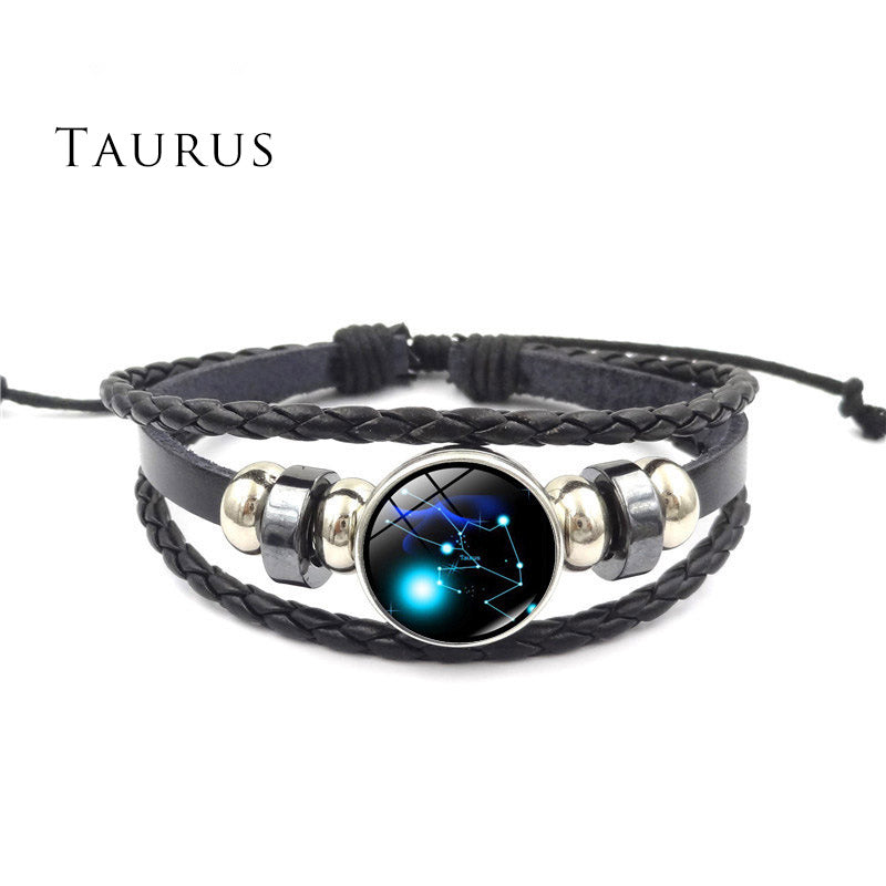 Mythstone 12 Constellations of the Zodiac Moon Protection Bracelet