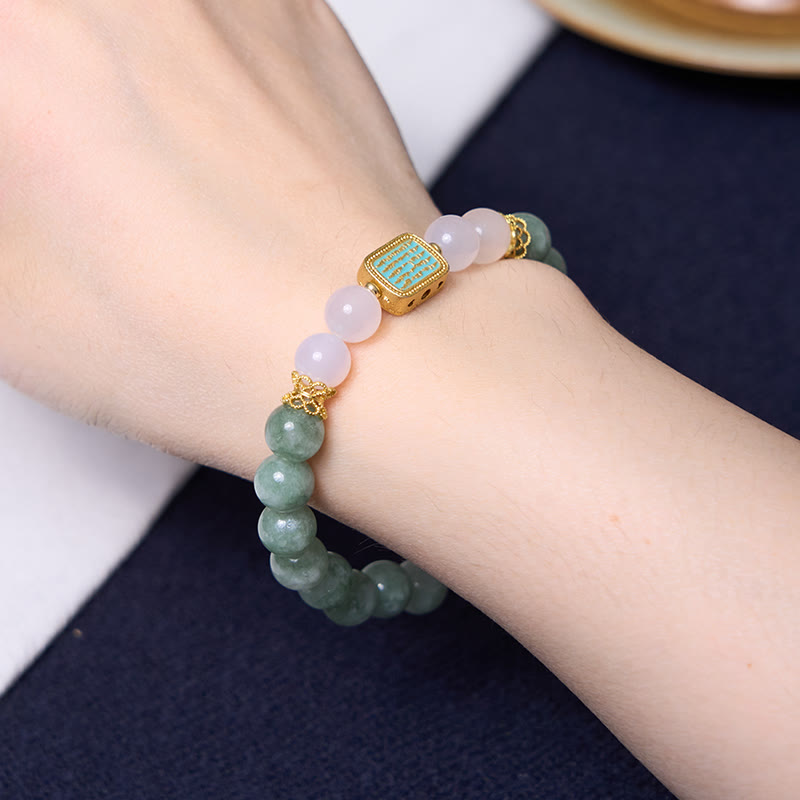 Mythstone Promote New Beginnings Mint Green Jade Bracelet Bangle Bundle