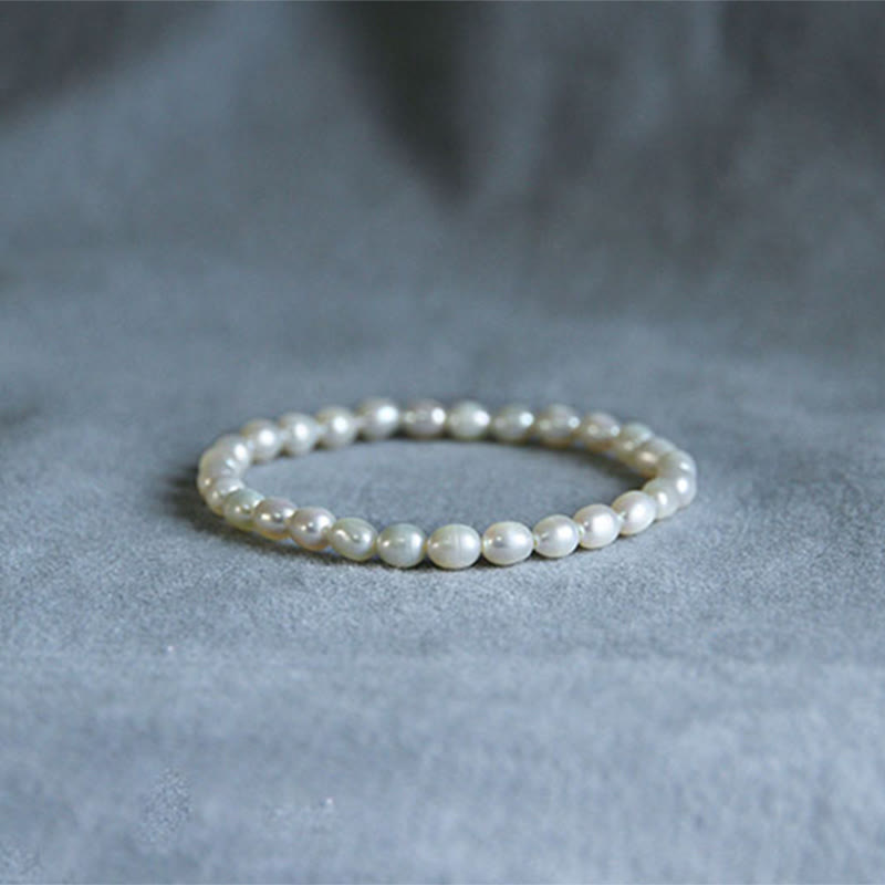 Mythstone Natural Pearl Healing Beaded Bracelet