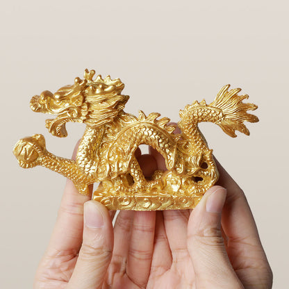 Mythstone Feng Shui Dragon Auspicious Cloud Wealth Luck Decoration