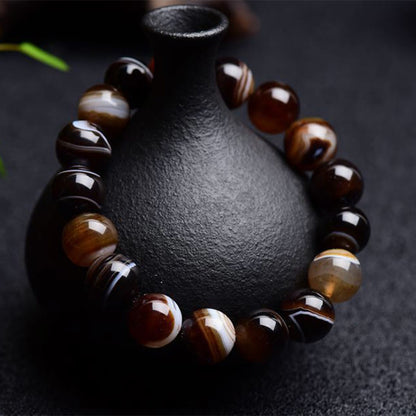 Mythstone Tibetan Sardonyx Happiness Positive Bracelet