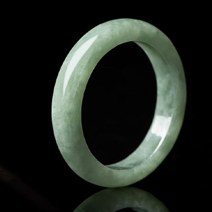 Anillo de prosperidad y abundancia de jade natural Mythstone 