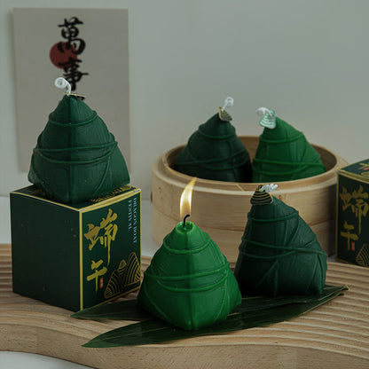 Mythstone Dragon Boat Festival Zongzi Pattern Scented Candle Gift For Family Friends