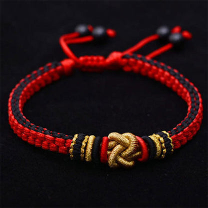 Mythstone Colorful Rope True Love Knot Luck Handmade Bracelet