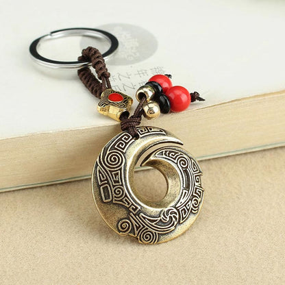 Mythstone Good Luck Fortune Copper Wealth Key Chain