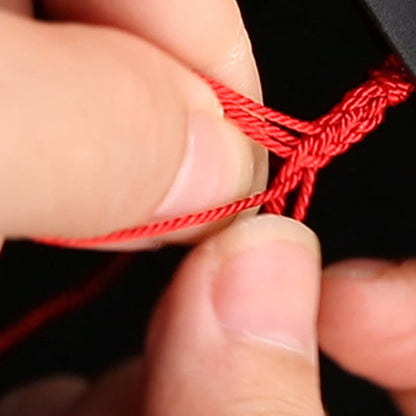 Mythstone 925 Sterling Silver Chinese Zodiac Luck Braided Red String Double Layer Bracelet