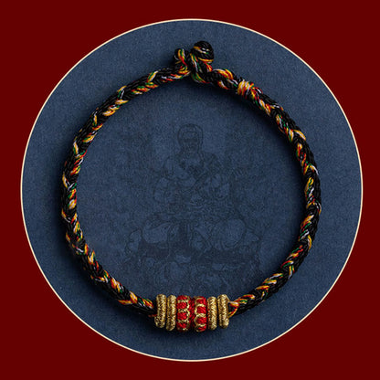 Pulsera trenzada hecha a mano con el zodíaco chino, Buda natal, suerte y fuerza, de Mythstone Tibet