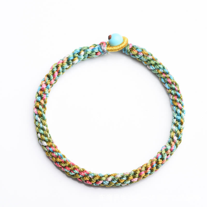 Mythstone Colorful Rope Luck Handcrafted Braided Child Adult Bracelet