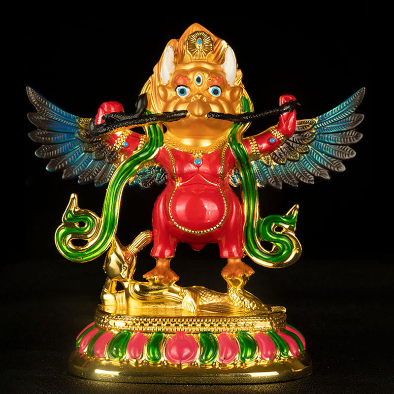 Mythstone Tibet Garuda Bird Alloy Keep Evil Spirits Away Home Decoration