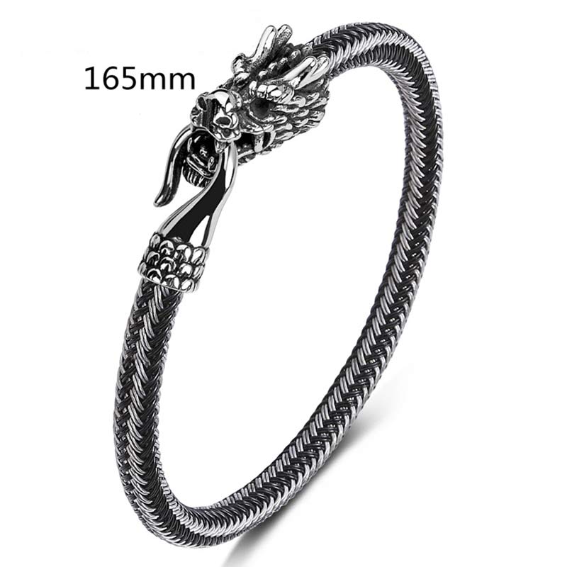 Mythstone Dragon Titanium Steel Protection Luck Bracelet