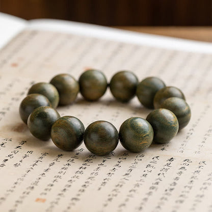 Mythstone Tibetan Green Sandalwood Soothing Cure Bracelet