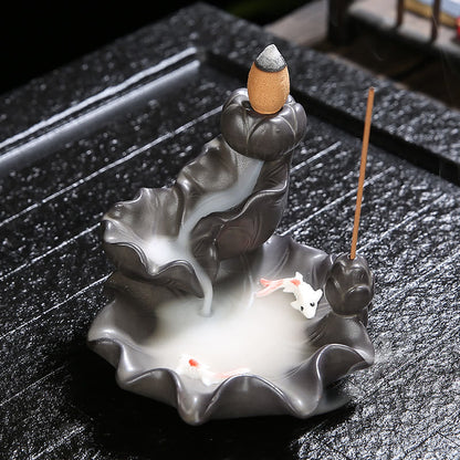 Mythstone Koi Fish Lucky Incense Burner Decoration