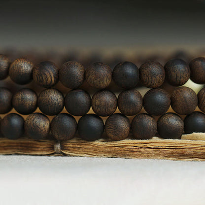 Mythstone 999 Gold Tarakan 108 Mala Beads Agarwood Amber Ward Off Evil Spirits Bracelet