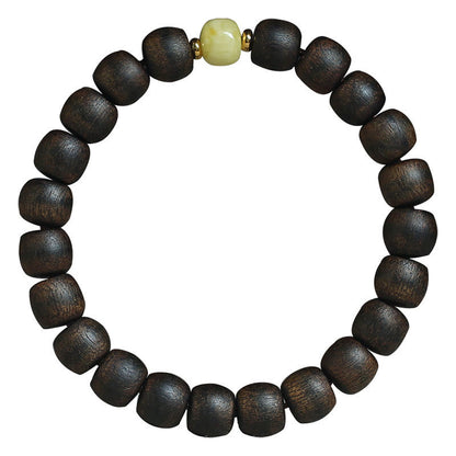 Mythstone Rare Brunei Agarwood Amber Balance Peace Calm Bracelet