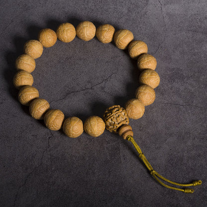 Mythstone Bodhi Seed Luck Auspiciousness Wrist Mala Tassel Pocket Mala