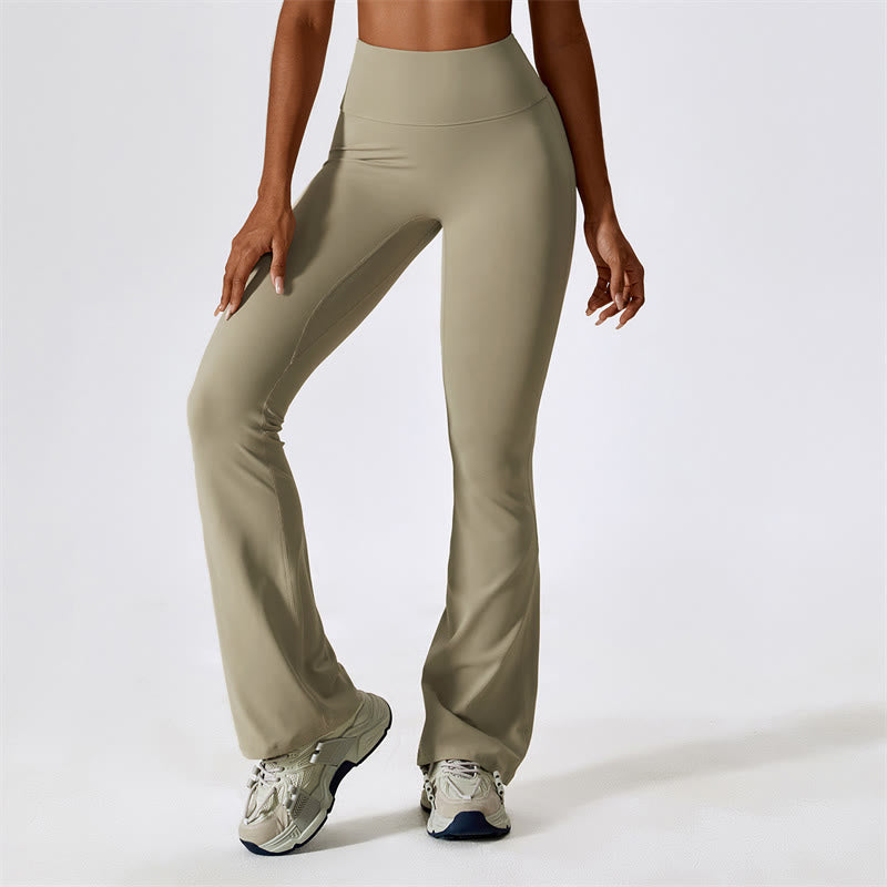 Pantalones acampanados de cintura alta Mythstone para deportes, fitness y yoga 