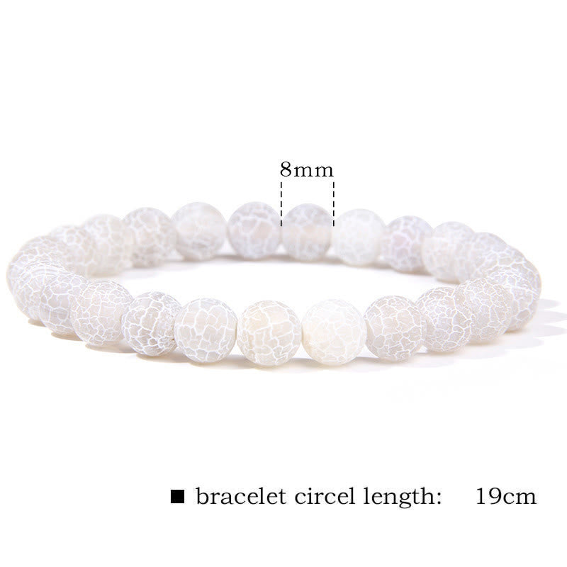 Natural Agate Stone Crystal Balance Beaded Bracelet