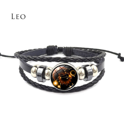 Mythstone 12 Constellations of the Zodiac Moon Protection Bracelet