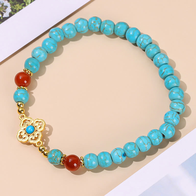 Mythstone Turquoise Bead Protection Balance Bracelet