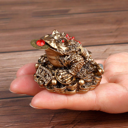 Mythstone FengShui Wealth Lucky Frog Decoration