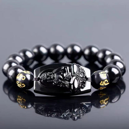 Mythstone Chinese Zodiac Obsidian Protection Bracelet