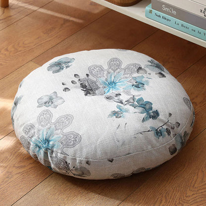 Mythstone Lotus Simple Pattern Linen Meditation Seat Cushion Home Living Room Decoration